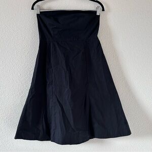 GAP STRETCH Women Strapless Dress 8 Black Summer LBD Date Swing A-line